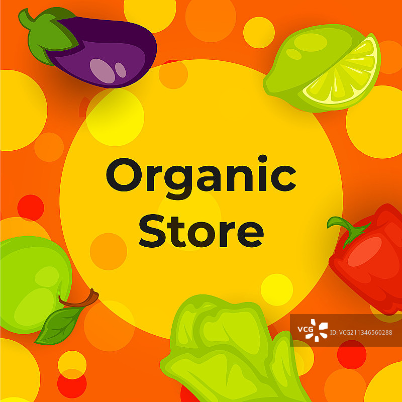 有机蔬菜水果店图片素材