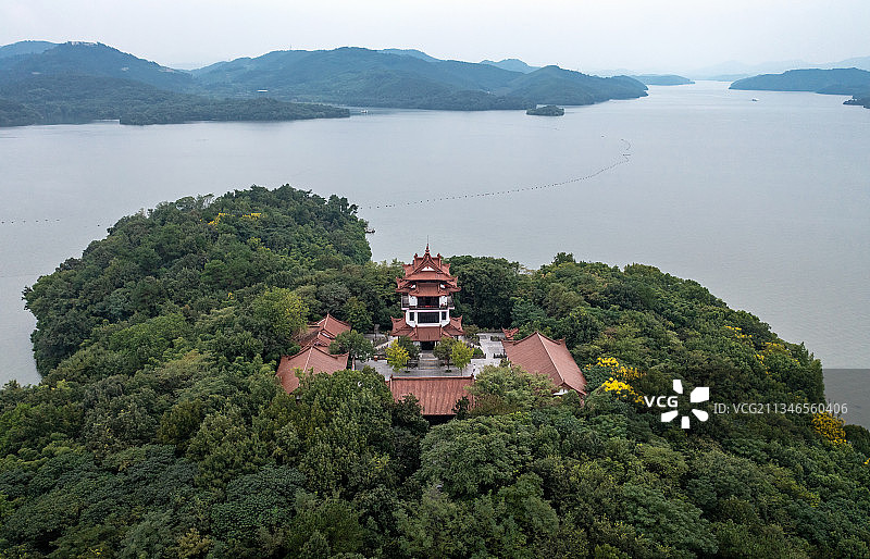 溧阳天目湖状元阁图片素材