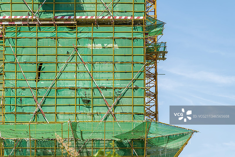 城市高层建筑施工图片素材