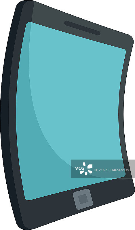 电子柔性显示屏扁平图标图片素材