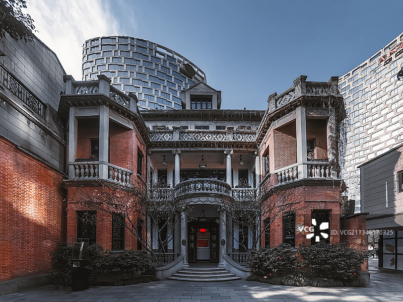 上海新天地老洋房图片素材