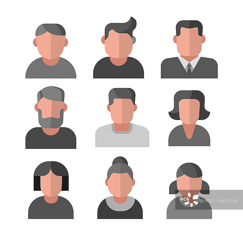 人物头像合集图片素材