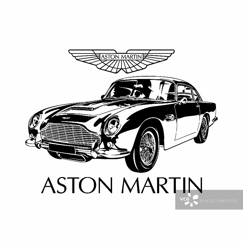 阿斯顿·马丁经典汽车图片素材