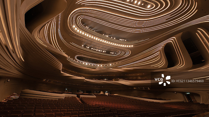 长沙梅溪湖国际文化艺术中心大剧院内景图片素材