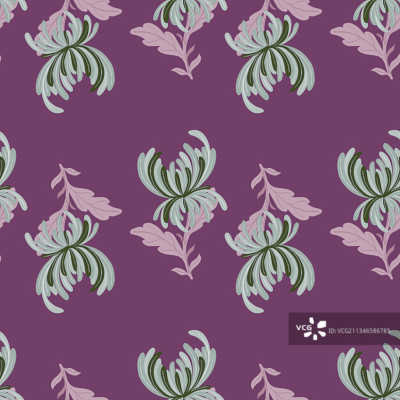 绿色自然花园无缝图案图片素材