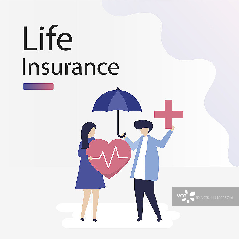 社交媒体平台人寿保险模板图片素材