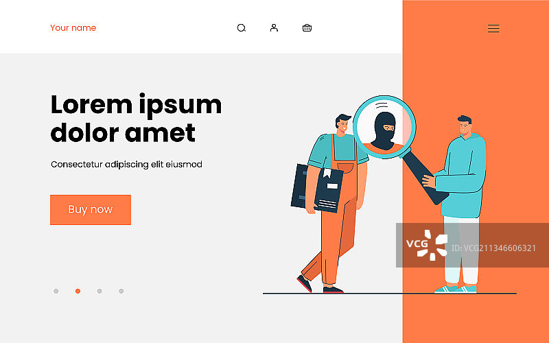 男人怀疑送货员犯罪图片素材