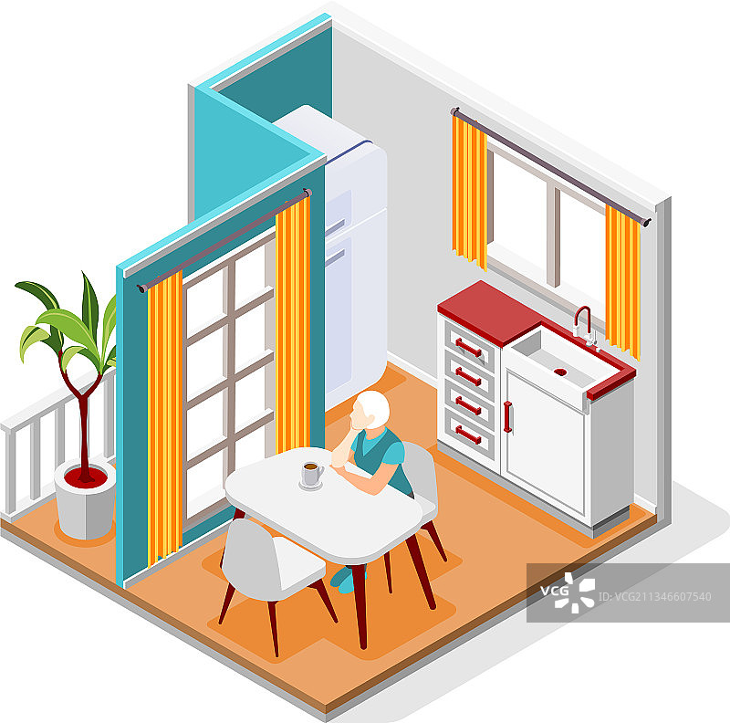 2.5D孤独感图片素材