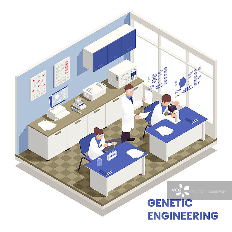 基因工程概念图片素材