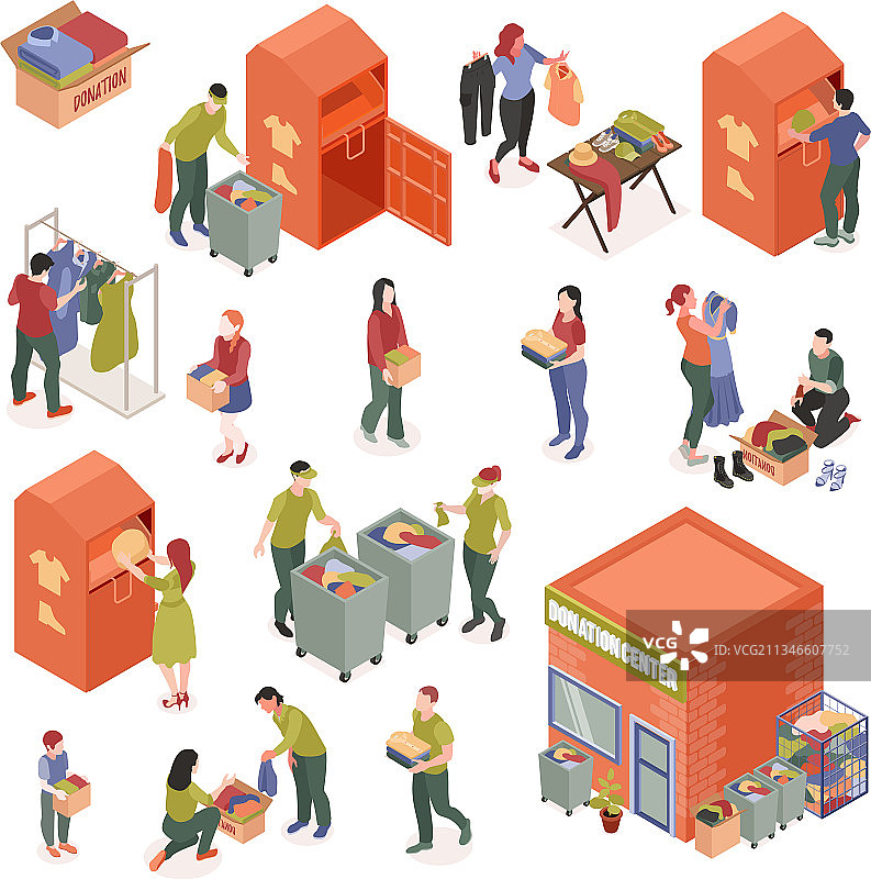 服装捐赠套装图片素材