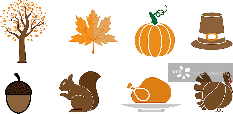秋季剪贴画设计套装模板图片素材
