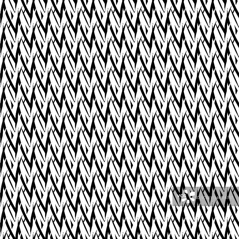 黑白单色无缝可重复图案图片素材