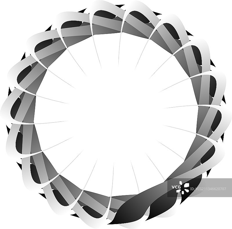 圆形径向图标图案曼荼罗形状漩涡图片素材