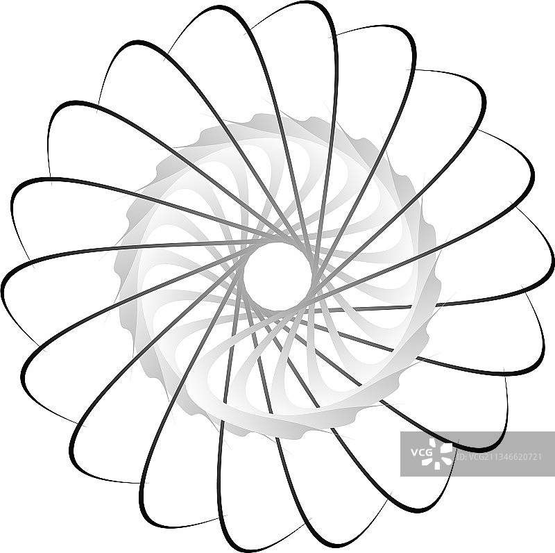 圆形径向图标图案曼荼罗形状漩涡图片素材