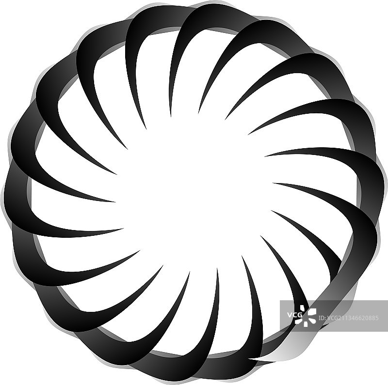 圆形径向图标图案曼荼罗形状漩涡图片素材