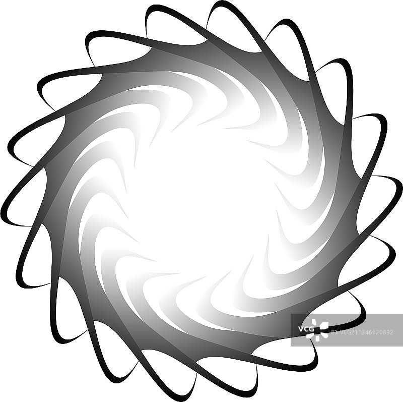 圆形径向图标图案曼荼罗形状漩涡图片素材