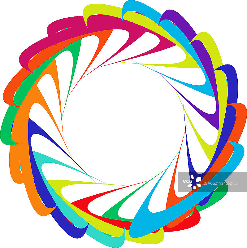 圆形径向图标图案曼荼罗形状漩涡图片素材