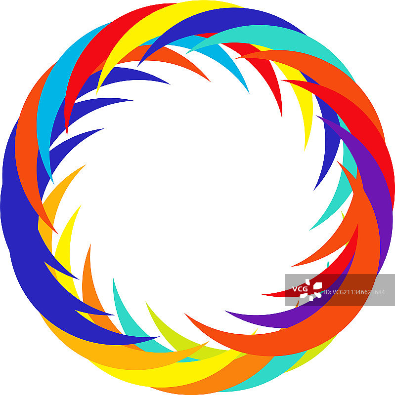 圆形径向图标图案曼荼罗形状漩涡图片素材