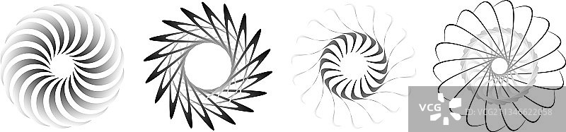 涡卷螺旋涡流形状旋转图片素材