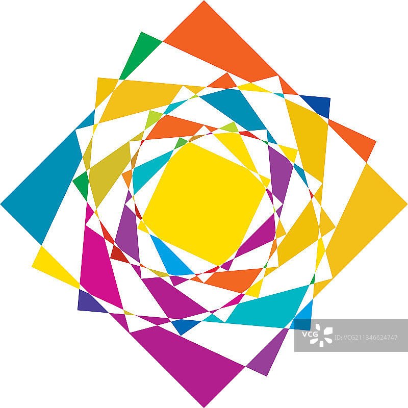 绚丽的光学视觉艺术螺旋涡旋图片素材