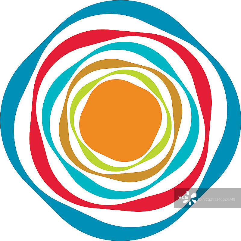 绚丽的光学视觉艺术螺旋涡旋图片素材