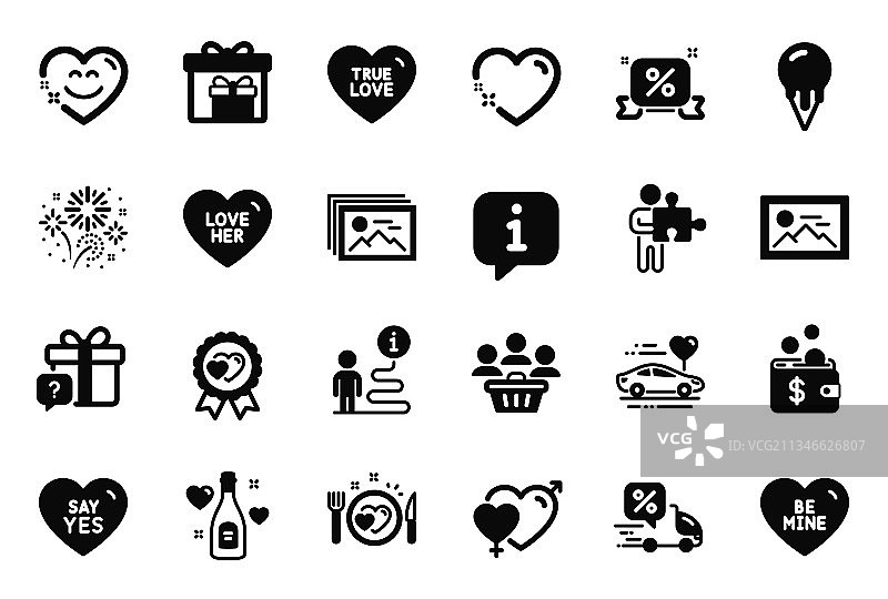 与折扣相关的节日图标套装图片素材