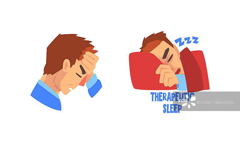 男人严重头痛捂住头图片素材