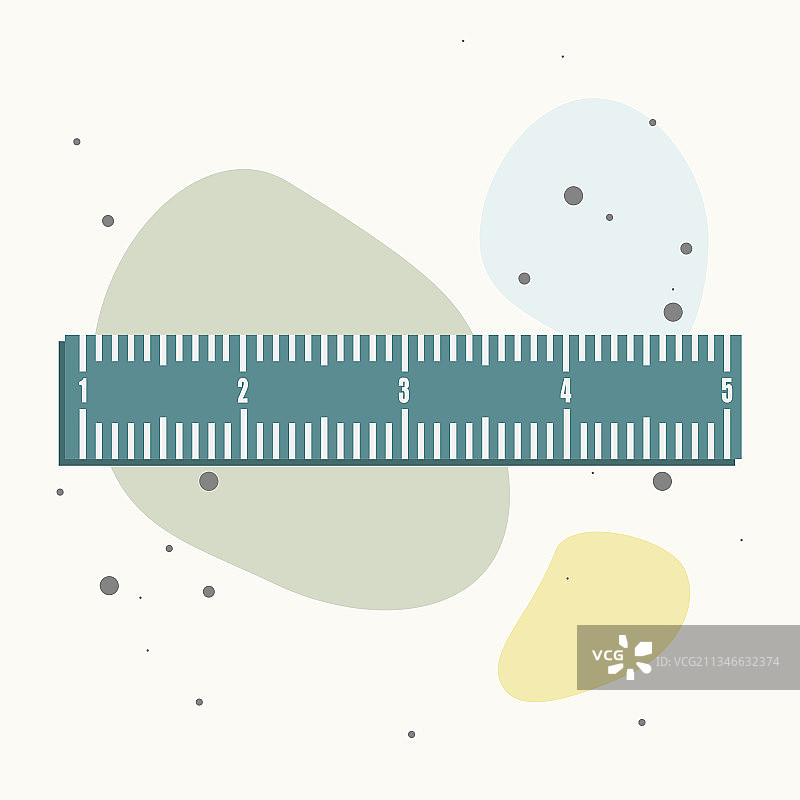 公制系统测量尺图标图片素材