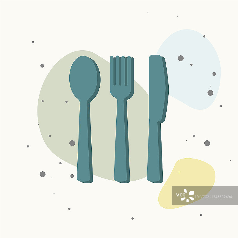 刀叉勺餐具餐桌摆台图片素材