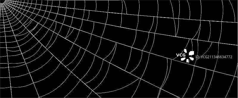 黑色背景上没有蜘蛛的白色蜘蛛网图片素材