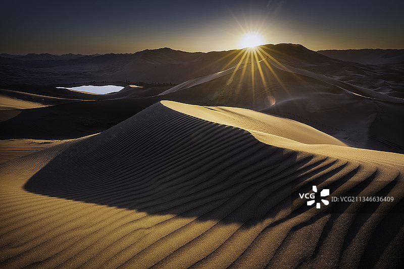 阿拉善沙漠图片素材