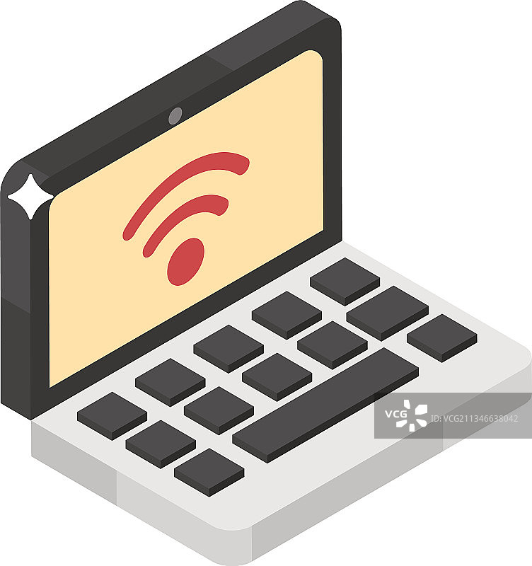 连接的笔记本电脑图片素材