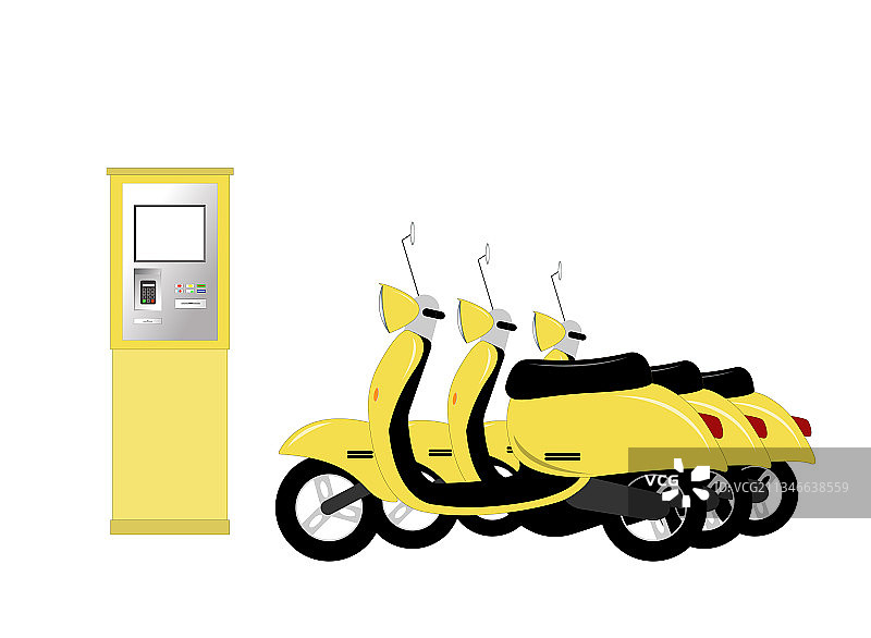 滑板车租赁图片素材