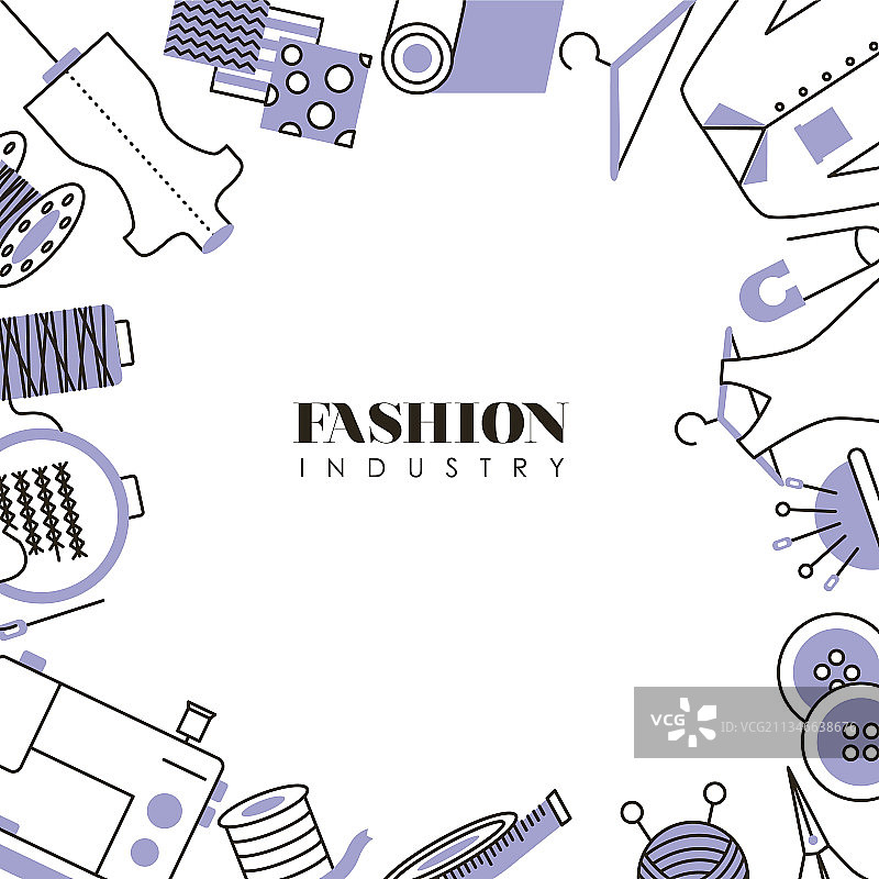 时尚产业框架图片素材