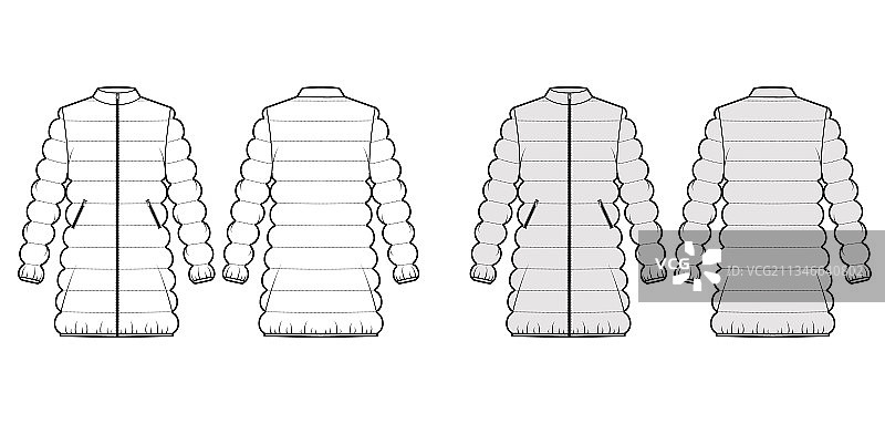 羽绒服夹克技术时尚图片素材