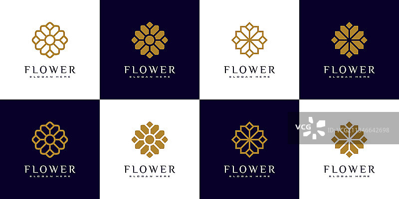 花卉Logo设计模板合集图片素材