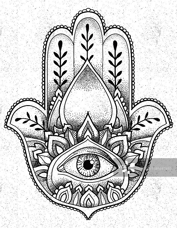 哈姆萨之手印度教图片素材