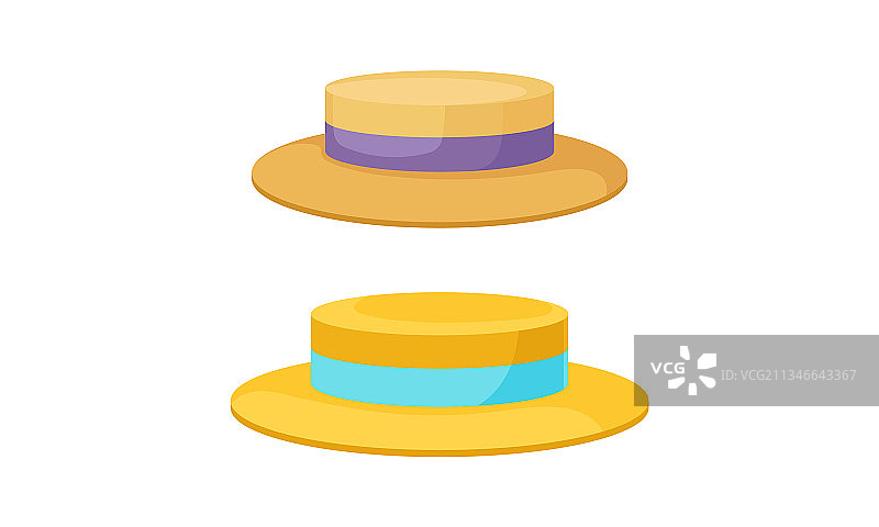 作为服装的宽边时尚男士头饰图片素材