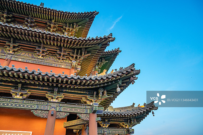 古建筑亭台楼阁飞檐图片素材