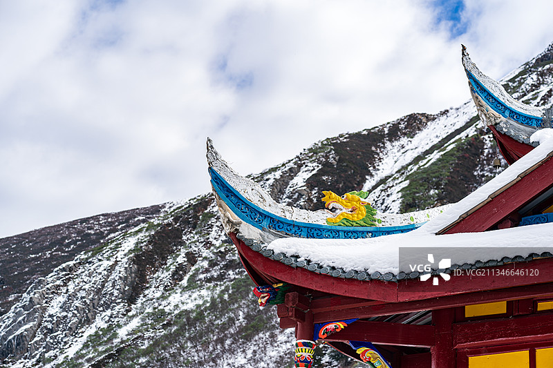 黄龙古寺图片素材