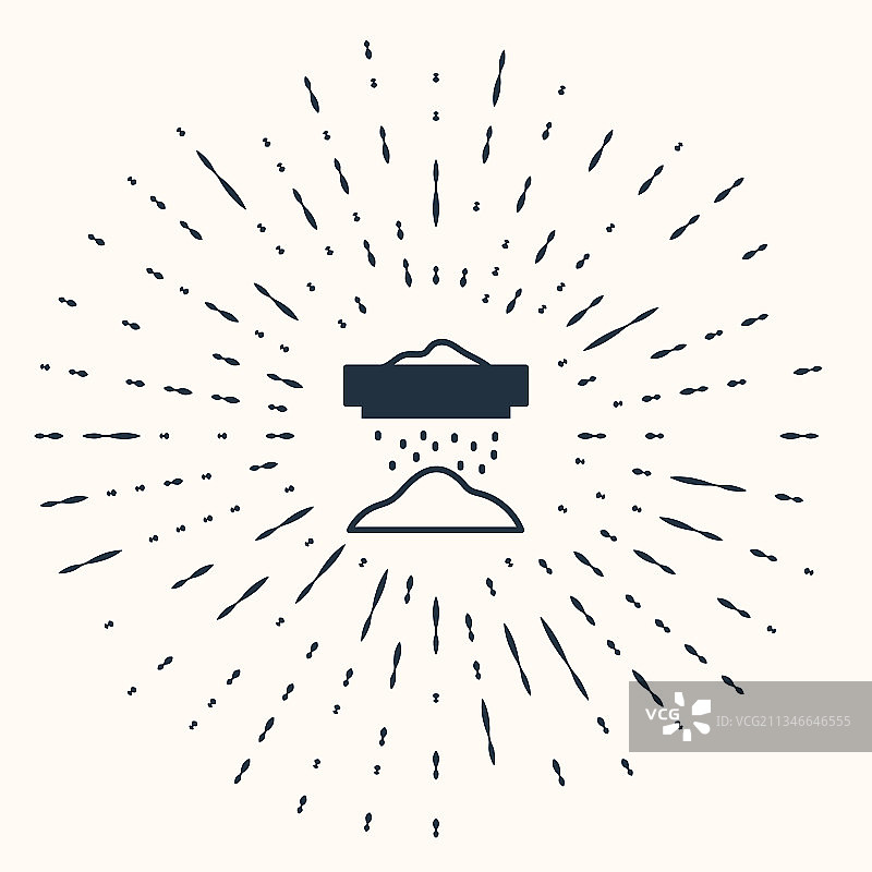 灰色筛面粉谷物或糖粉图片素材