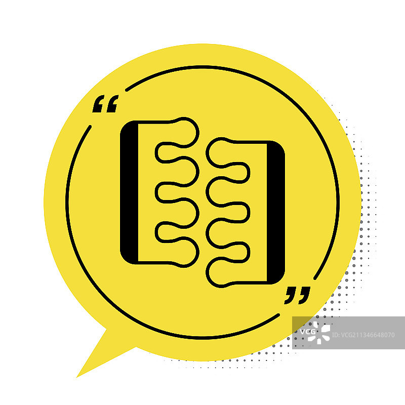 用于修脚的分趾器黑色图标图片素材