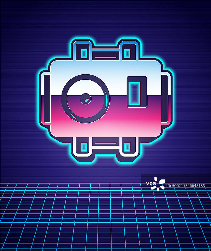 复古风潜水相机图标图片素材