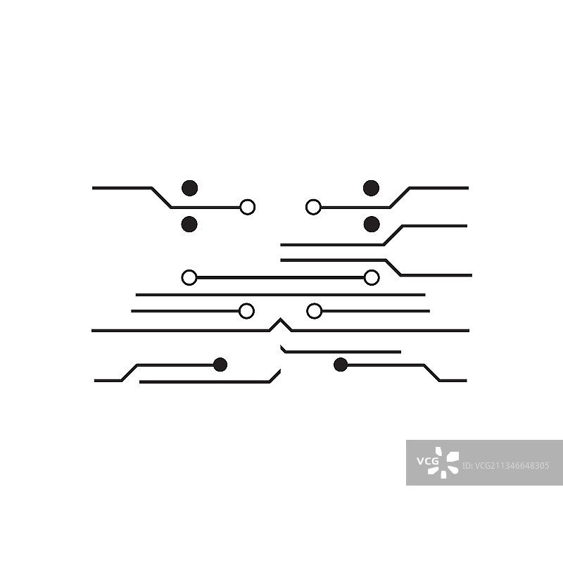 电路Logo设计模板图片素材