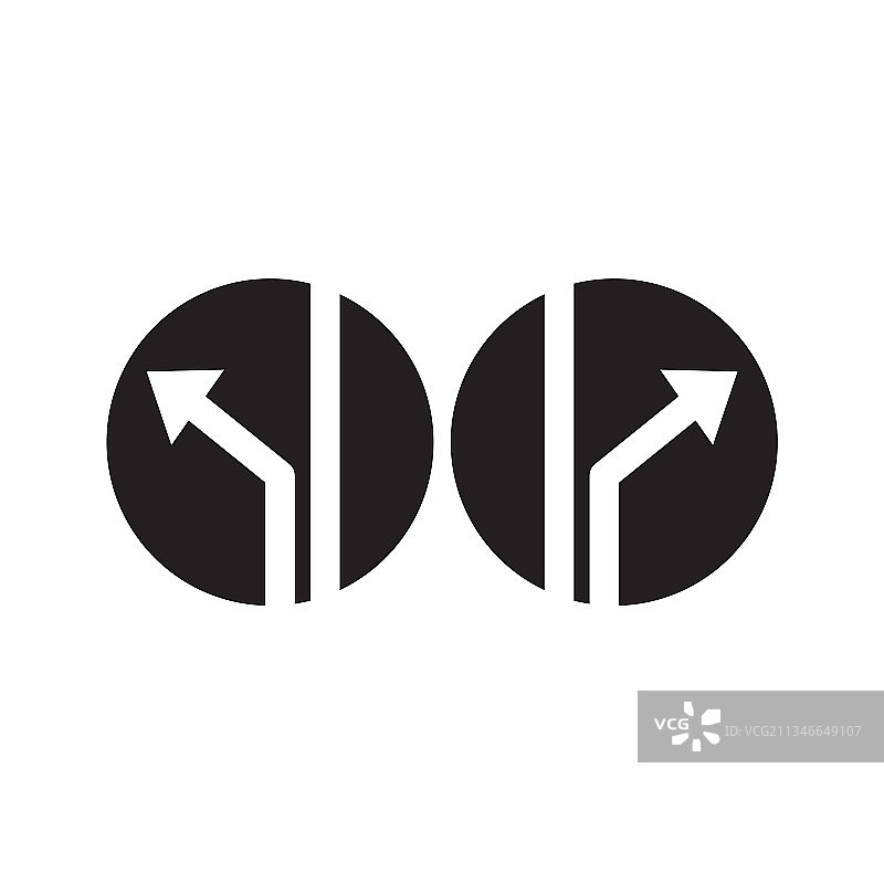 左右符号标志设计模板图片素材