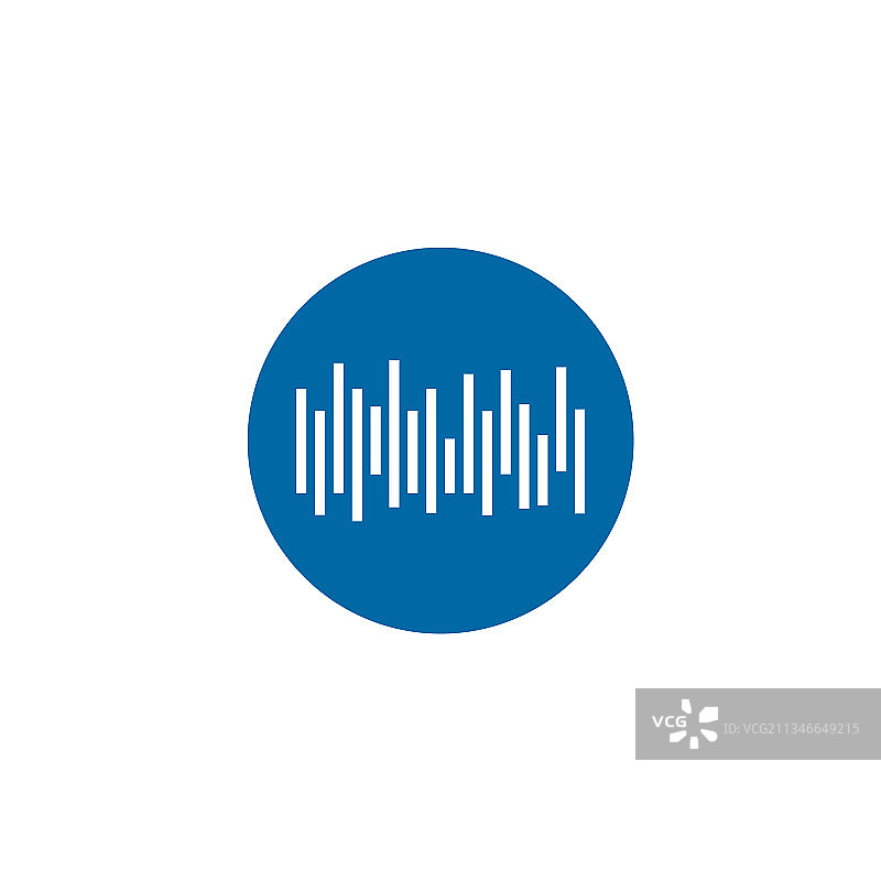 音乐波浪Logo设计模板图片素材