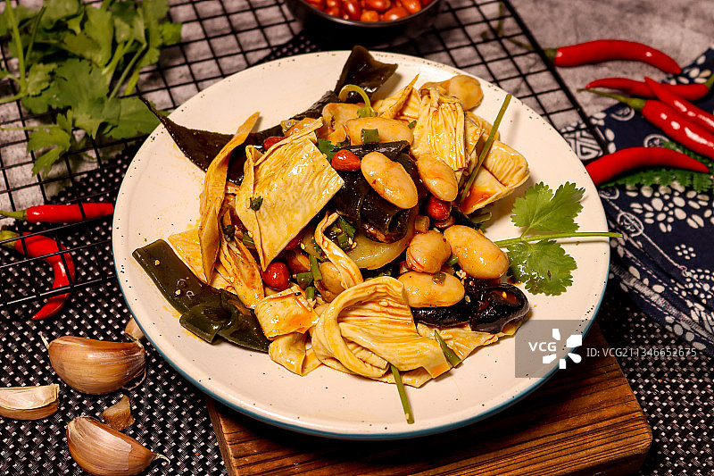 素菜凉拌拼盘图片素材