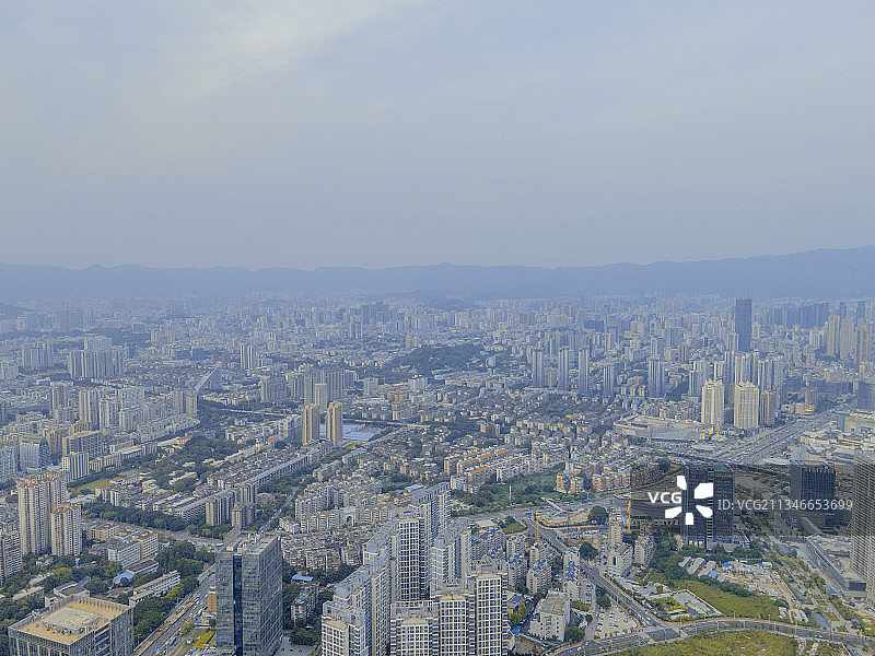 航拍福州市台江区写字楼商业大厦图片素材