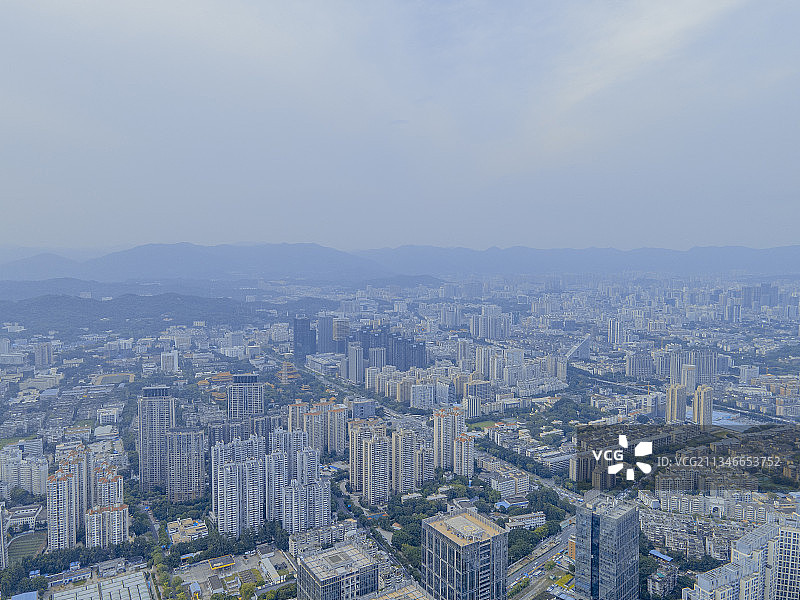 航拍福州市台江区写字楼商业大厦图片素材