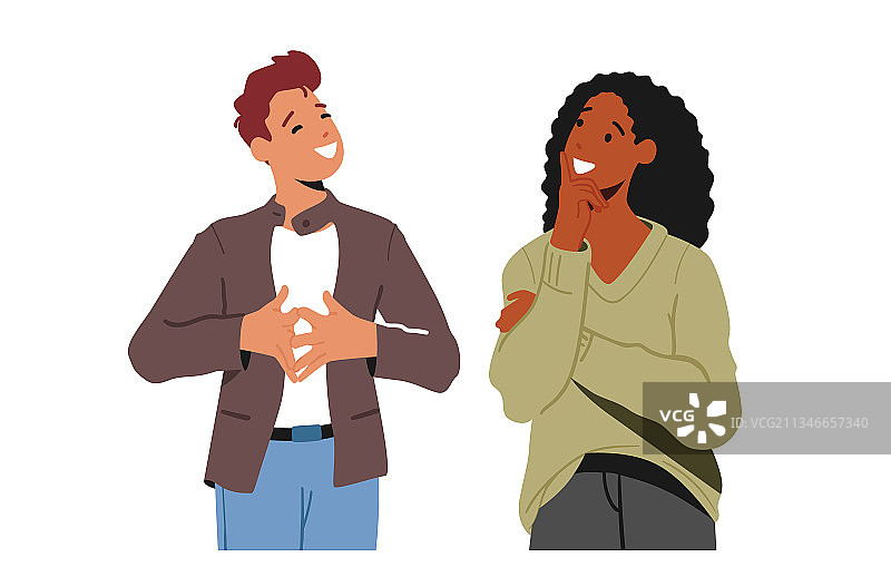 年轻人通信对话概念图片素材